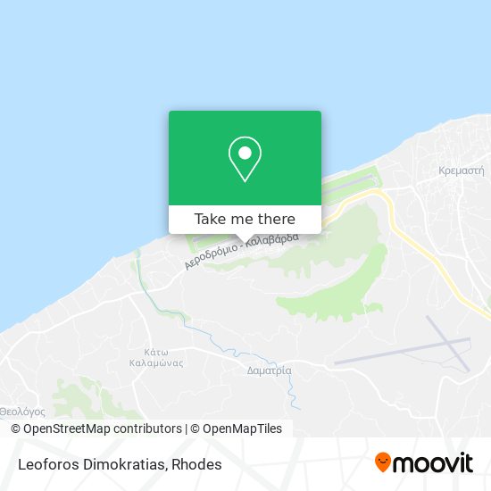 Leoforos Dimokratias map