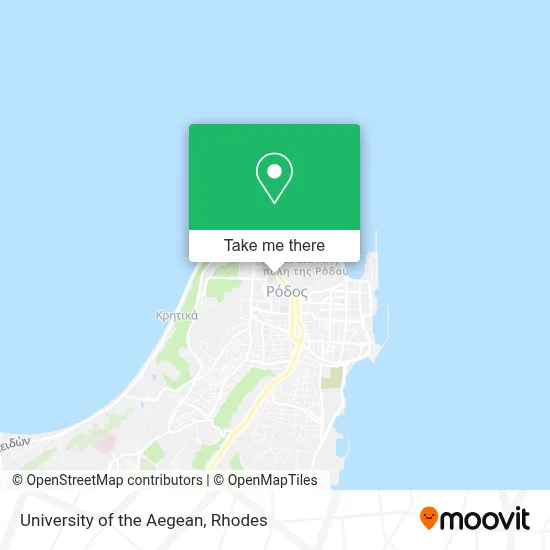 University of the Aegean map
