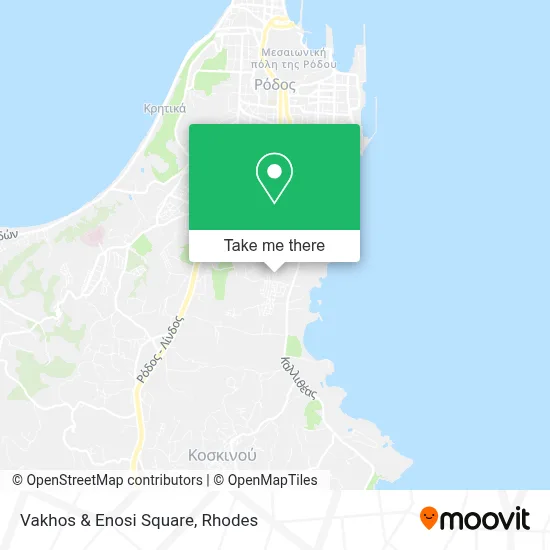 Vakhos & Enosi Square map