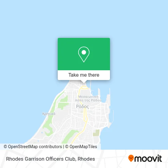 Rhodes Garrison Officers Club map