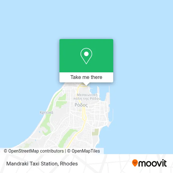 Mandraki Taxi Station map