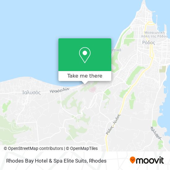 Rhodes Bay Hotel & Spa Elite Suits map