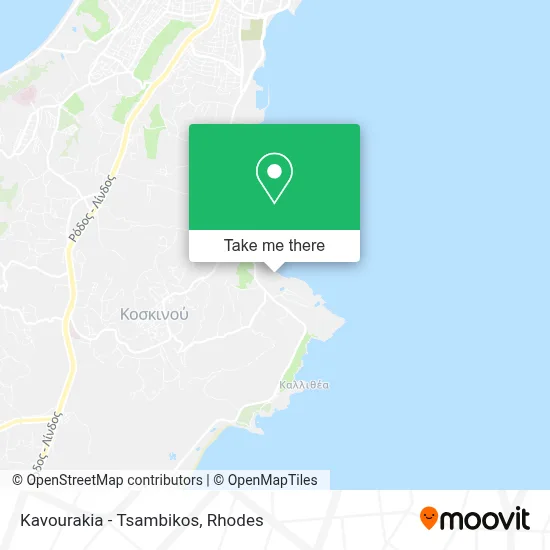 Kavourakia - Tsambikos map