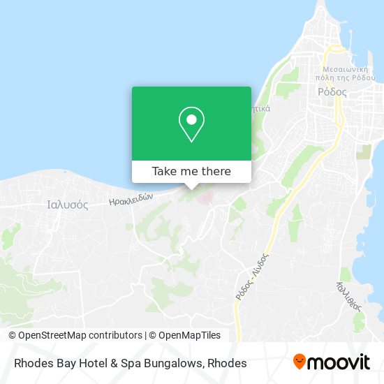 Rhodes Bay Hotel & Spa Bungalows map