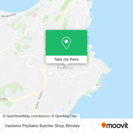 Vasileios Psyllakis Butcher Shop map