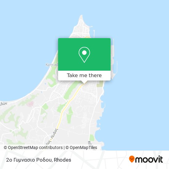 2ο Γυμνασιο Ροδου map
