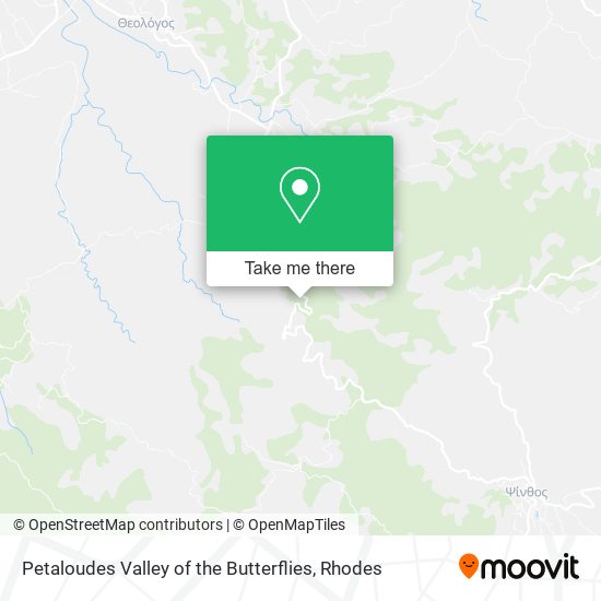 Petaloudes Valley of the Butterflies map