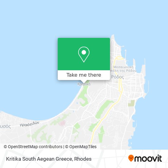 Kritika South Aegean Greece map
