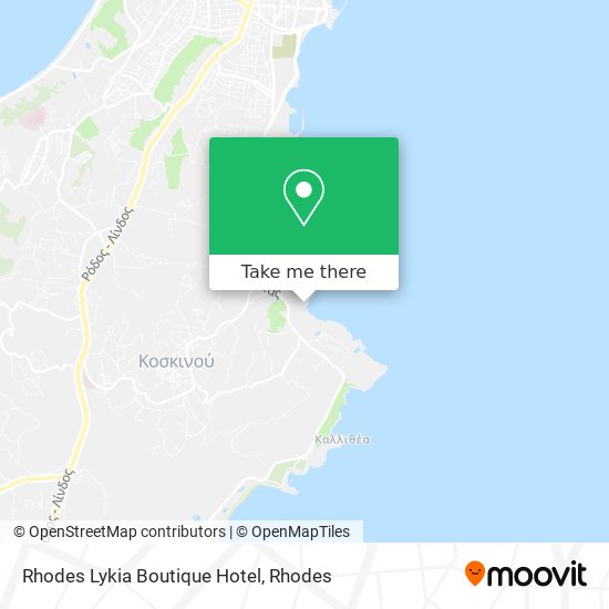 Rhodes Lykia Boutique Hotel map