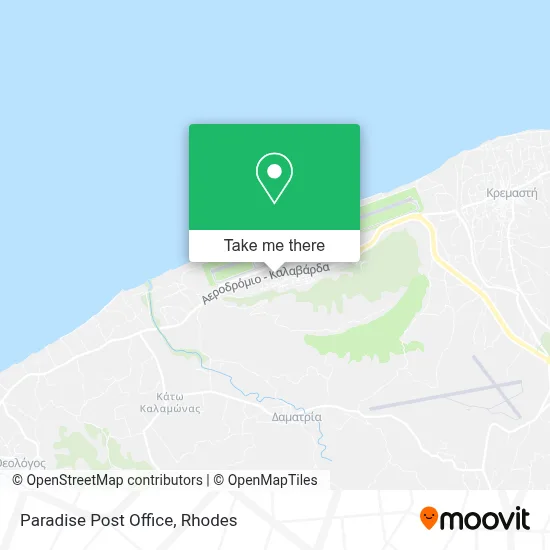 Paradise Post Office map