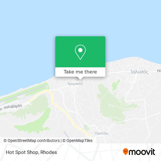 Hot Spot Shop map