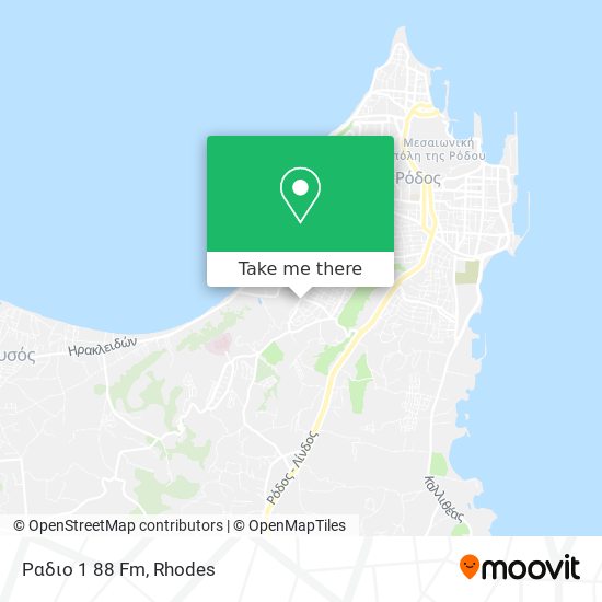 Ραδιο 1 88 Fm map