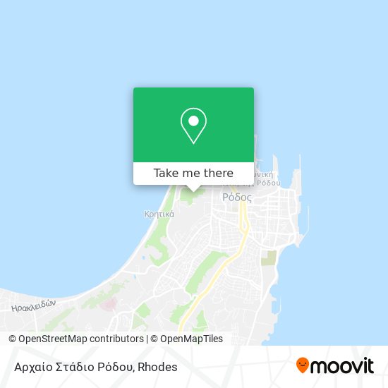 Αρχαίο Στάδιο Ρόδου map