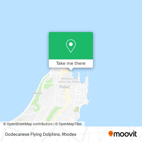 Dodecanese Flying Dolphins map