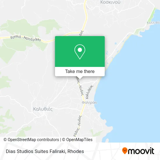 Dias Studios Suites Faliraki map