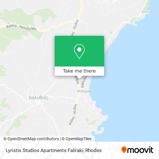 Lyristis Studios Apartments Faliraki map