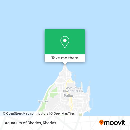 Aquarium of Rhodes map