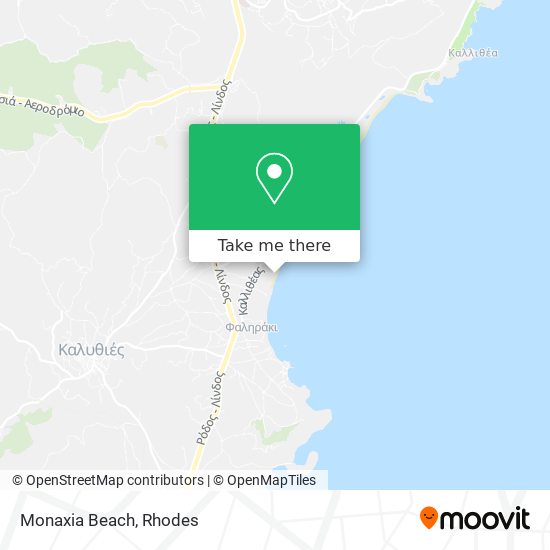 Monaxia Beach map