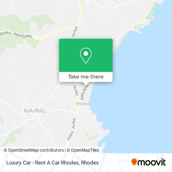 Luxury Car - Rent A Car Rhodes map