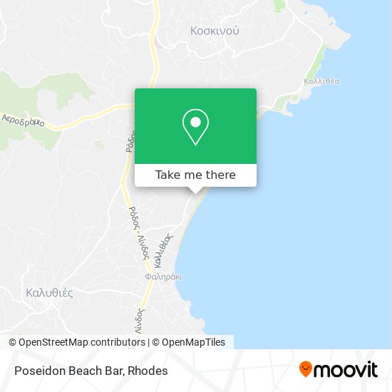 Poseidon Beach Bar map