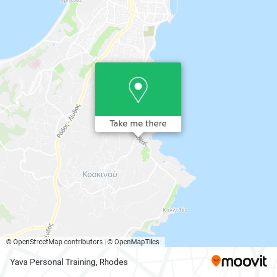 Yava Personal Training map