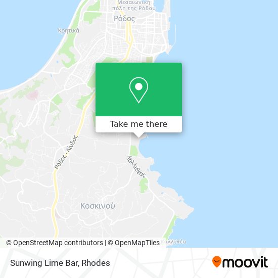 Sunwing Lime Bar map