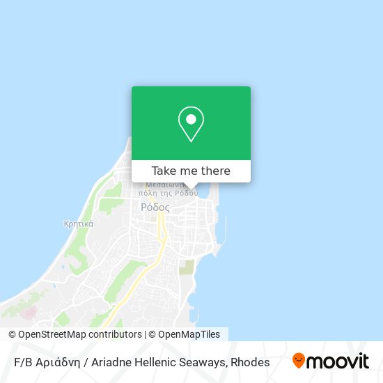 F / B Αριάδνη / Ariadne Hellenic Seaways map
