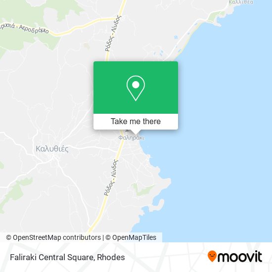 Faliraki Central Square map