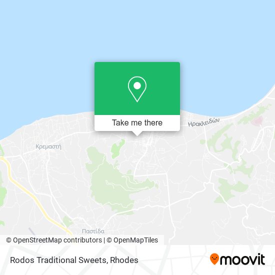 Rodos Traditional Sweets map