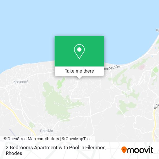 2 Bedrooms Apartment with Pool in Filerimos map