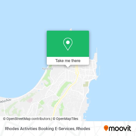 Rhodes Activities Booking E-Services map