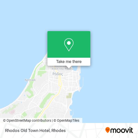 Rhodos Old Town Hotel map