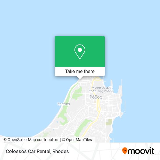 Colossos Car Rental map