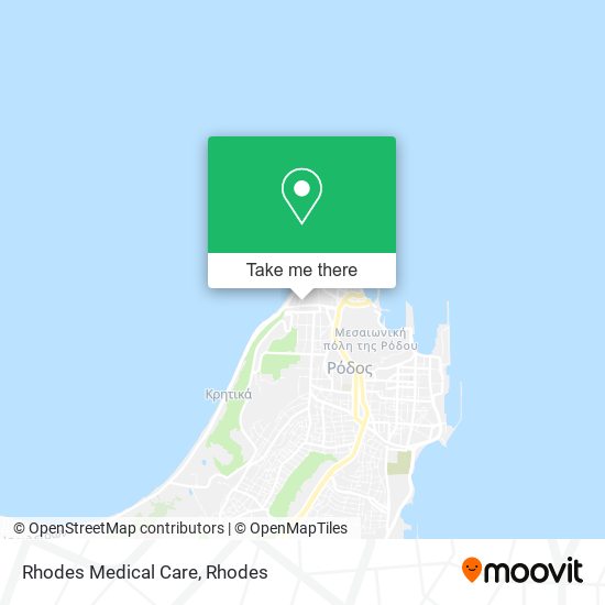 Rhodes Medical Care map