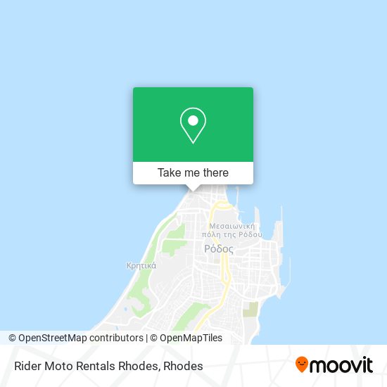 Rider Moto Rentals Rhodes map