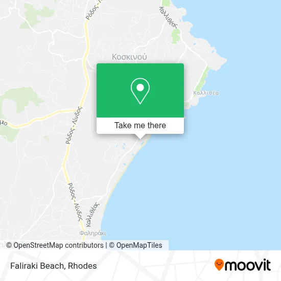 Faliraki Beach map