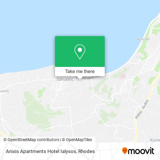Anixis Apartments Hotel Ialysos map