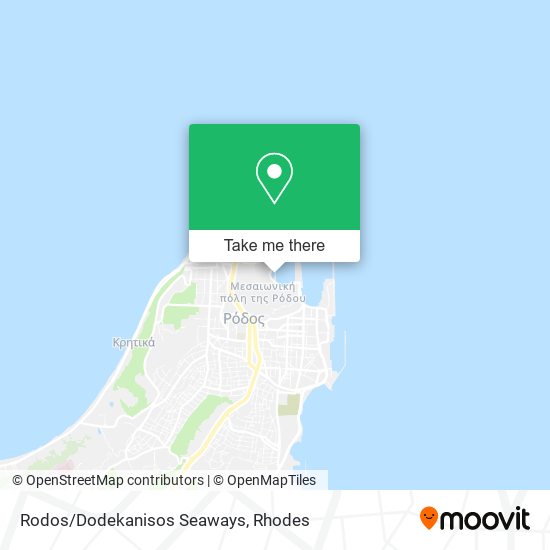 Rodos/Dodekanisos Seaways map