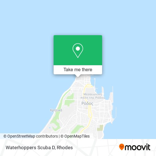 Waterhoppers Scuba D map