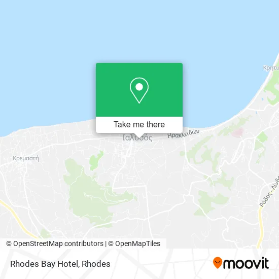 Rhodes Bay Hotel map