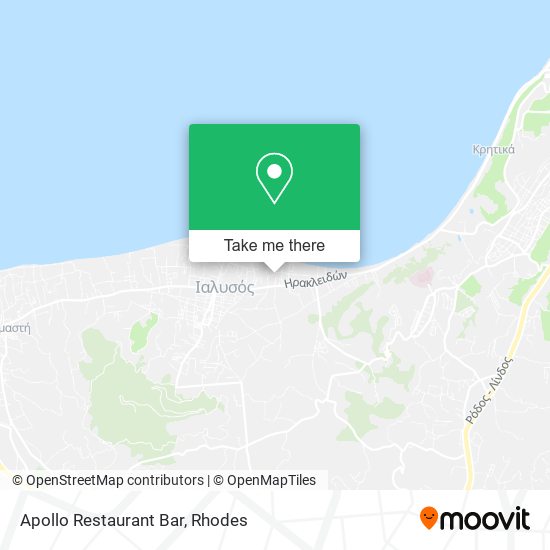 Apollo Restaurant Bar map