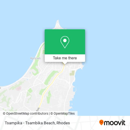 Tsampika - Tsambika Beach map