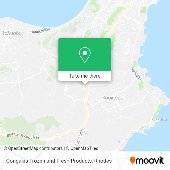Gongakis Frozen and Fresh Products map