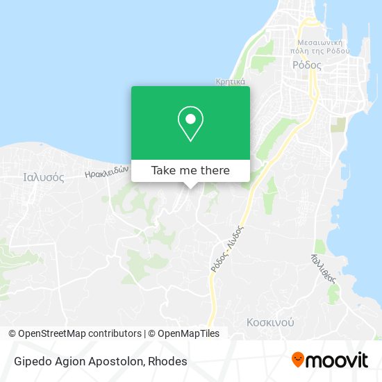 Gipedo Agion Apostolon map