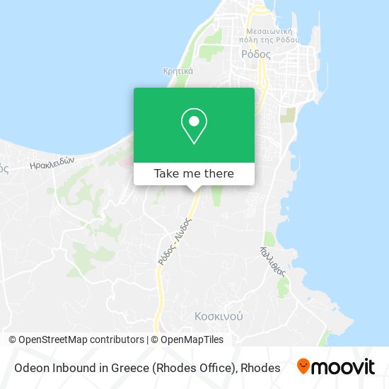 Odeon Inbound in Greece (Rhodes Office) map