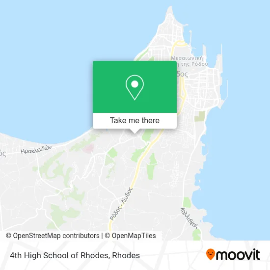 4th High School of Rhodes map