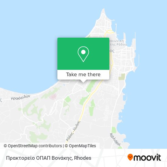 Πρακτορείο ΟΠΑΠ Βονάκης map