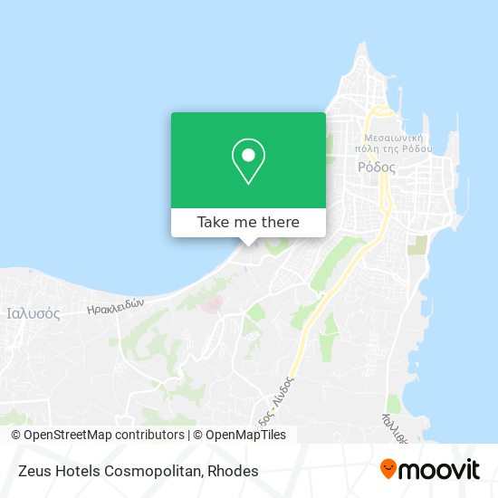 Zeus Hotels Cosmopolitan map