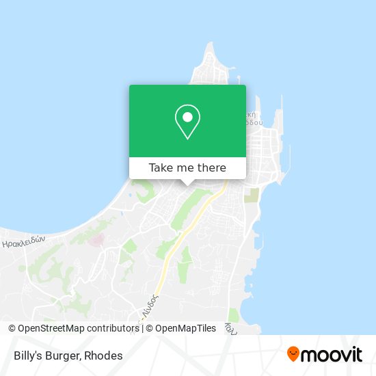 Billy's Burger map