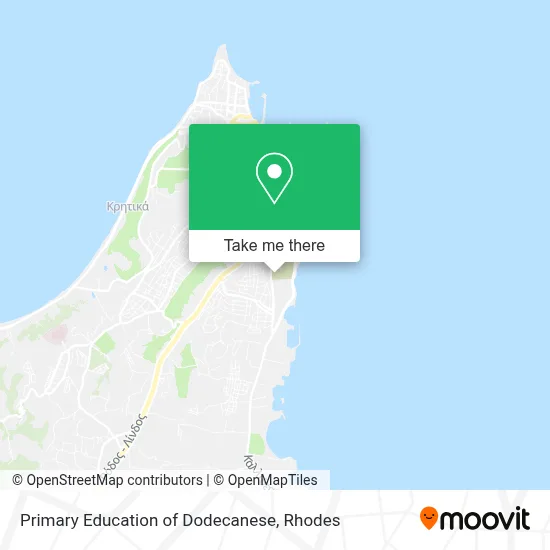 Primary Education of Dodecanese map